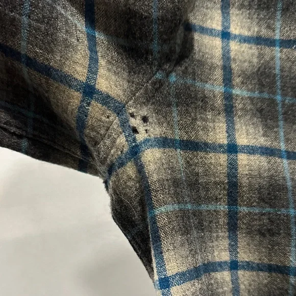 Pendleton Blue and Gray Plaid Shirt Jacket - Picture 5 of 10